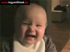 Kisbaba nevetés lelassitva igen félelmetesnek tünik!
